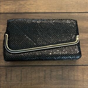 Vintage Black Clutch Bag by La Regale